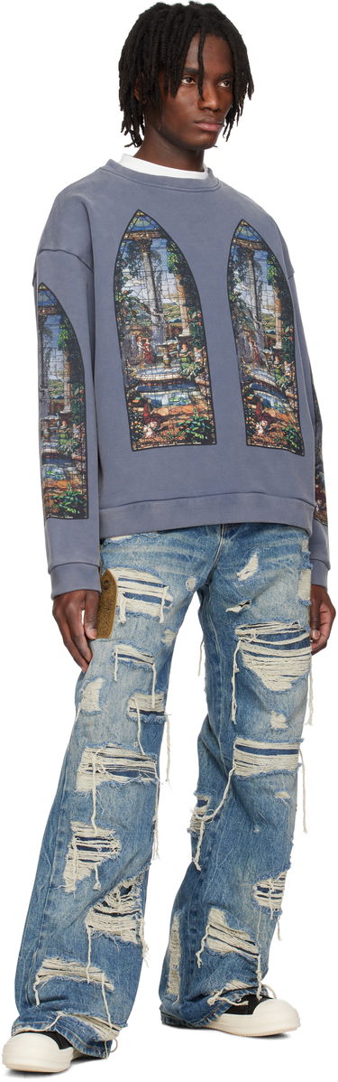 Džínsy Who Decides War Who Decides War Side Patch Relaxation Jeans Modrá | 1121030009SS25, 3