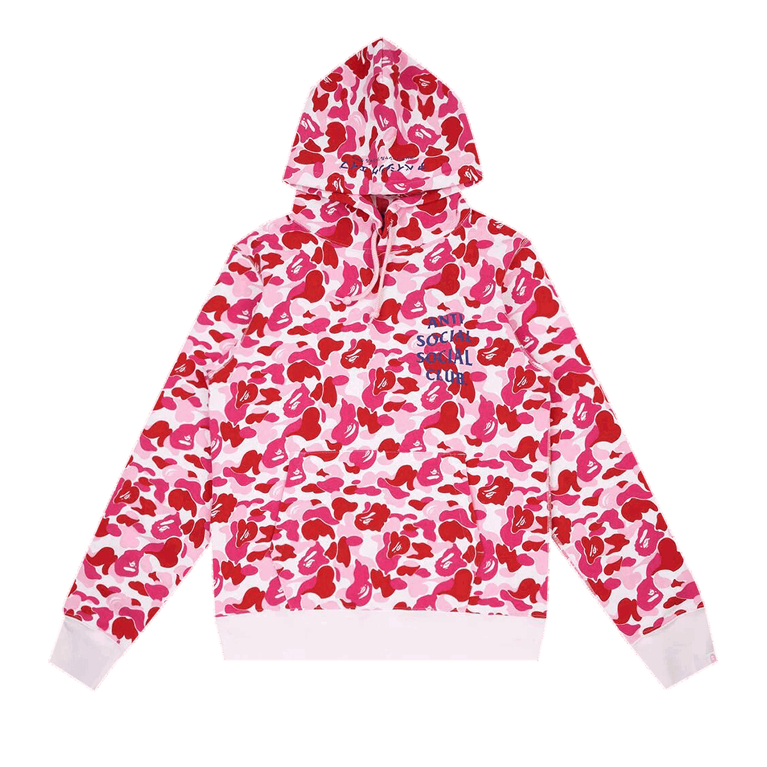 Mikina BAPE x Anti Social Social Club ABC Camo Pullover Hoodie Ružová | 1G23 114 913 PINK, 0