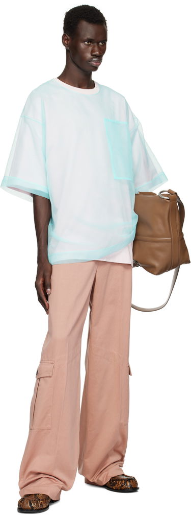 Tričko Dries Van Noten Dries Van Noten Layered Organza T-Shirt Modrá | 251-021120-1603, 4