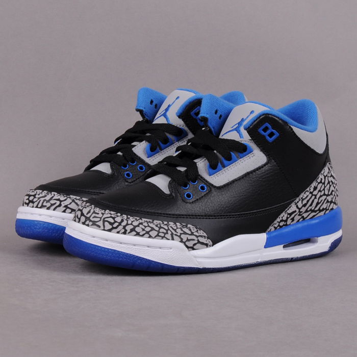 Tenisky a topánky Jordan Air Jordan 3 Retro ''Sport Blue'' BG Čierna | 398614-007, 1