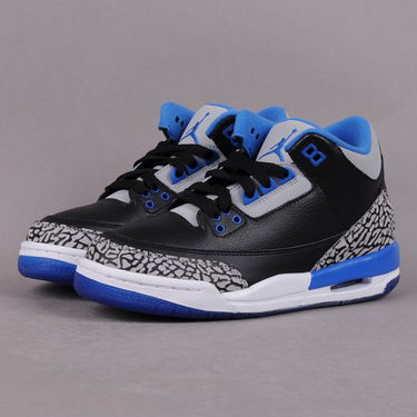 Tenisky a topánky Jordan Air Jordan 3 Retro ''Sport Blue'' BG Čierna | 398614-007, 1