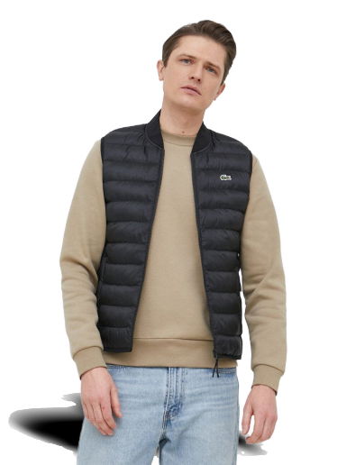 Vesta Lacoste Padded Water-Repellent Vest Jacket Čierna | BH0537