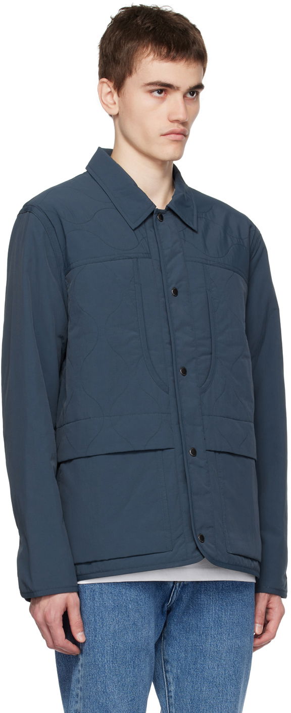 Prešívaná bunda Paul Smith PS Paul Smith Padded Jacket Modrá | M2R-312Y-L21814, 1