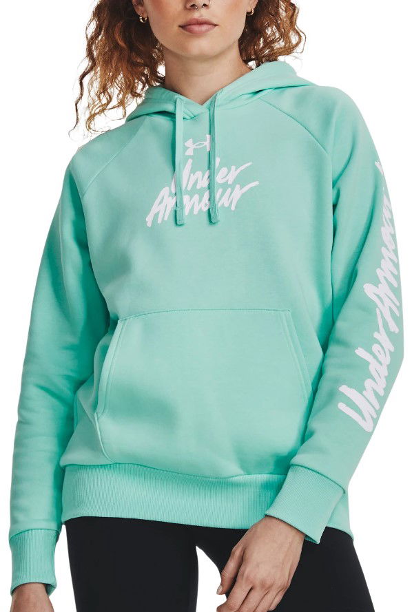 Mikina Under Armour Rival Fleece Graphic Tyrkysová | 1379609-361, 0