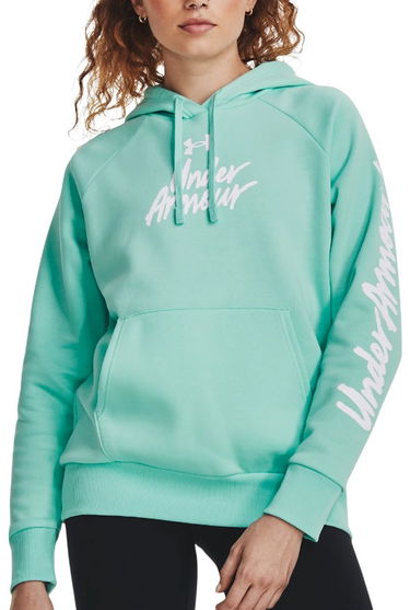 Mikina Under Armour Rival Fleece Graphic Tyrkysová | 1379609-361, 0