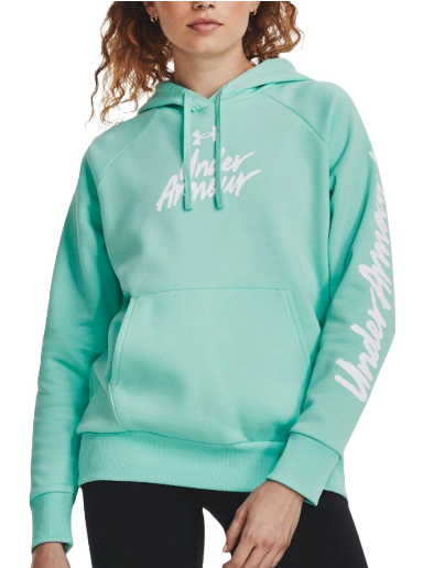 Mikina Under Armour Rival Fleece Graphic Tyrkysová | 1379609-361