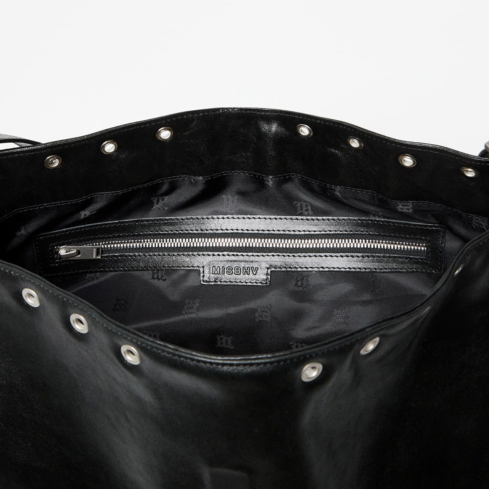 Leather Hobo Bag Black Universal