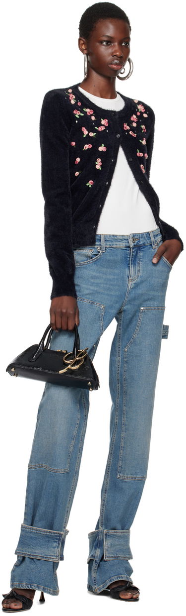 Džínsy Blumarine Boyfit Cargo Jeans Modrá | A422J163A, 3