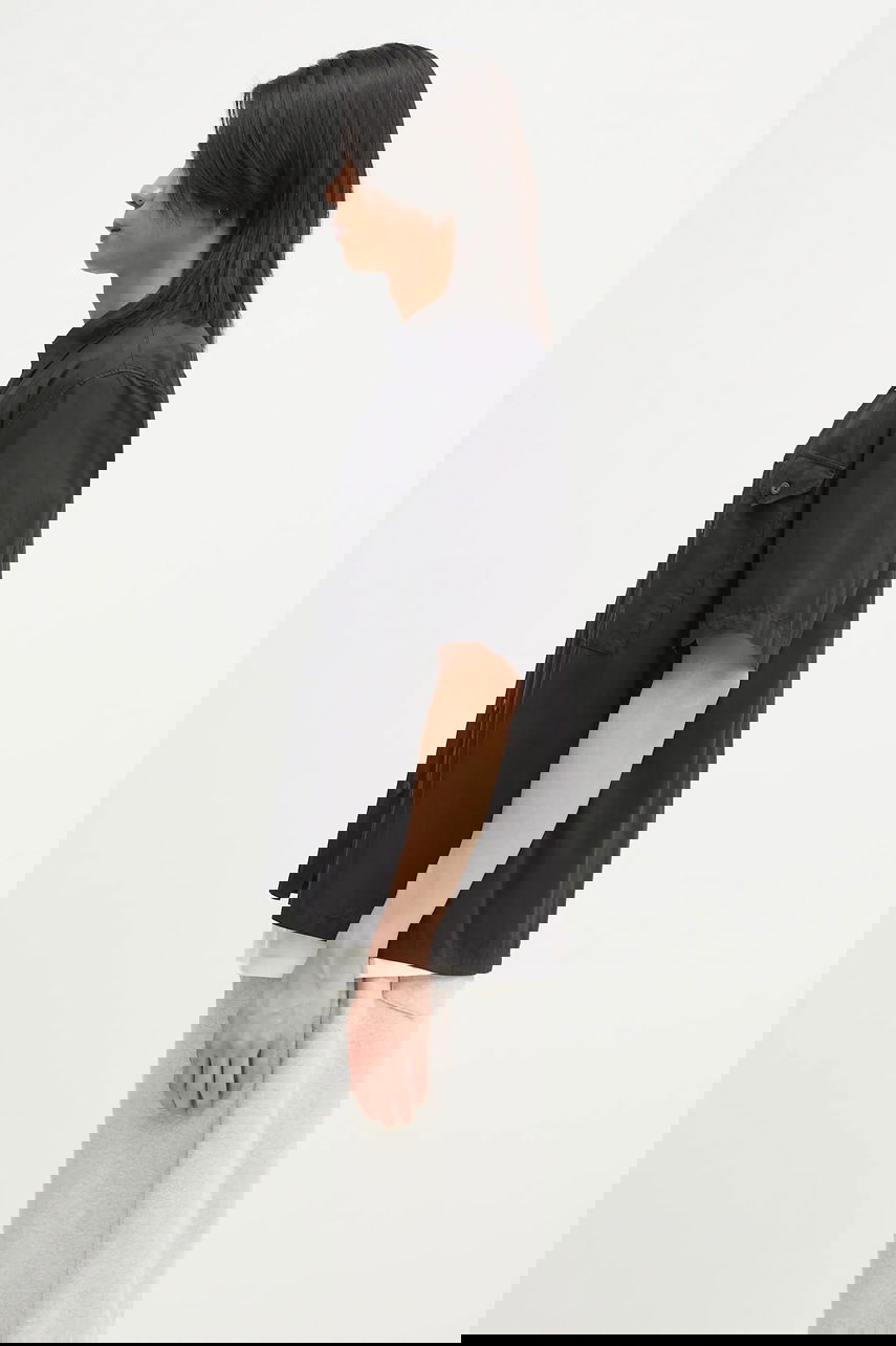 Košeľa C.P. Company Cotton Relaxed Fit Short-Sleeve Classic Collar Shirt Čierna | 18CMSH249A005328G, 1