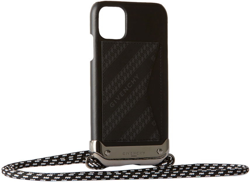 Kabelka Givenchy Leather iPhone 11 Case with Lanyard Čierna | BK605WK0Z0, 1
