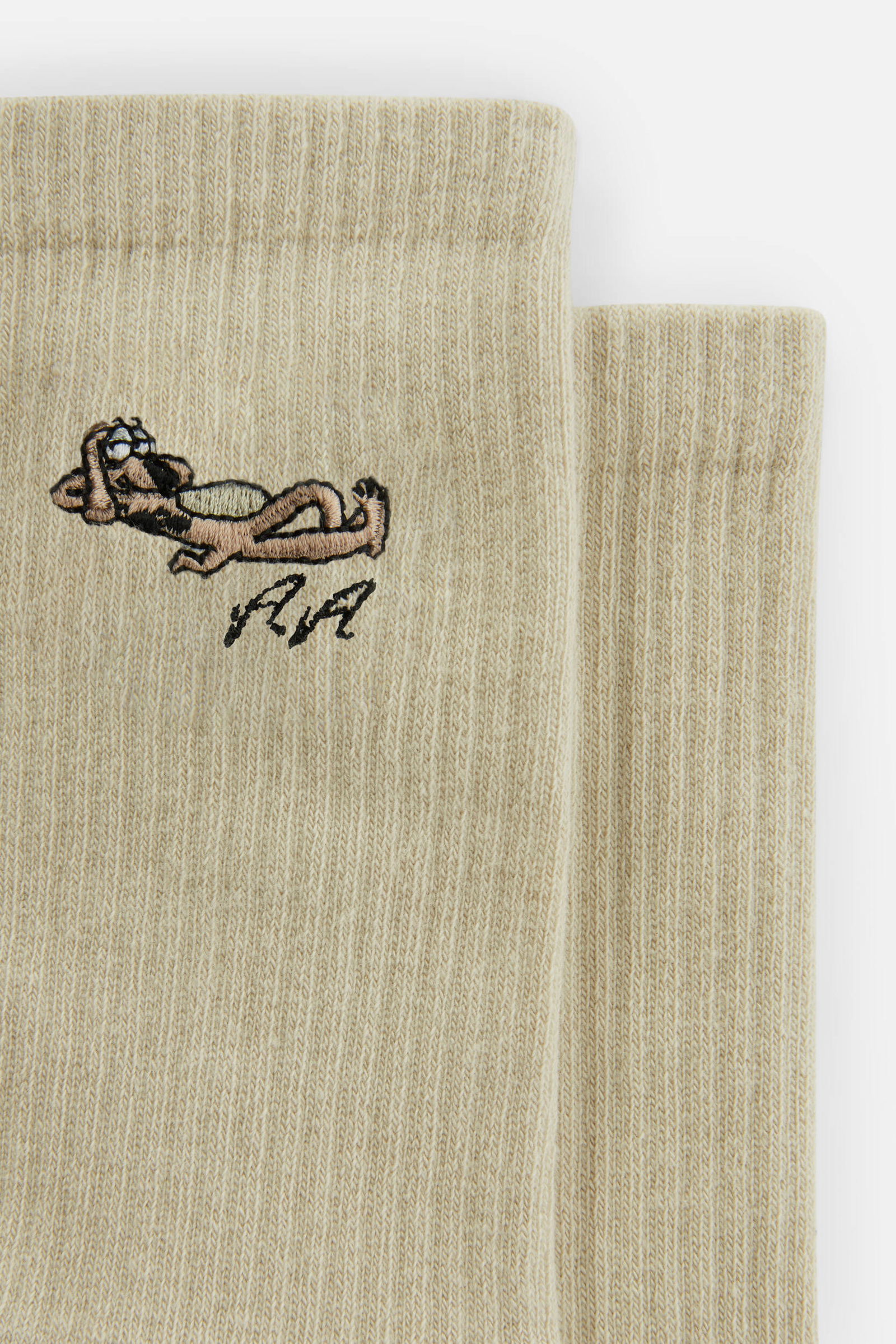 Wes Embroidered Socks