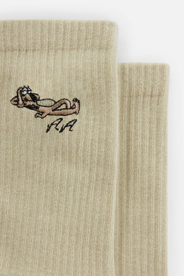 Ponožky AXEL ARIGATO Wes Embroidered Socks Béžová | X2245001, 3