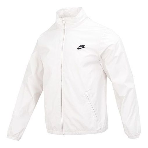 Vetrovka Nike Club+ Full-Zip Woven Jacket Biela | DX0673-030