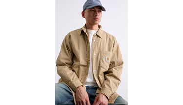Bunda Carhartt WIP Grimsby Striped Long-Sleeve Shirt Jacket Rôznofarebný | I035156_30N_XX, 3