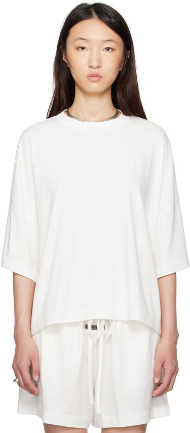 Tričko Fear of God Fear of God ESSENTIALS Boxy T-Shirt Biela | 125SP255894FW, 0