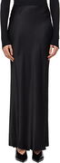Black Silk Maxi Skirt