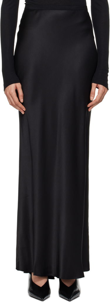 Sukňa Anine Bing Black Silk Maxi Skirt Čierna | A-04-2320-000, 0