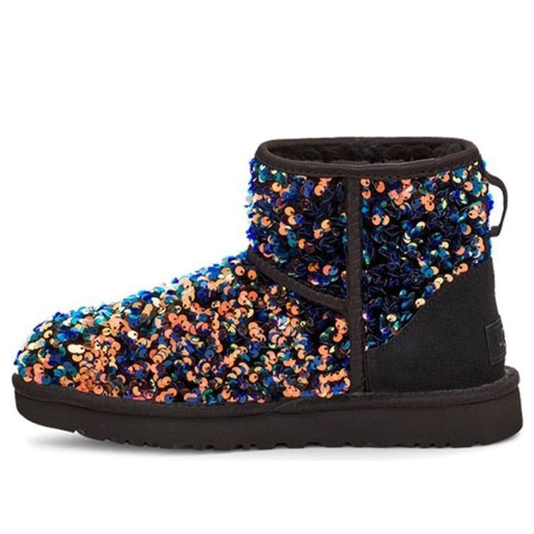 Tenisky a topánky UGG Classic Mini Stellar Sequin Boots Čierna | 1112515-BLK