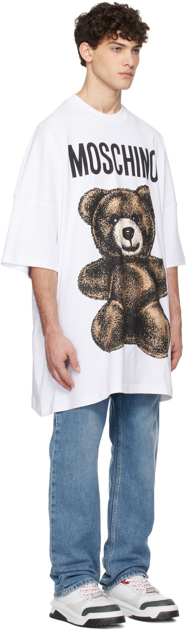 Tričko Moschino Moschino Oversized Maxi Teddy Bear T-Shirt Biela | 251ZZV071202441001, 1