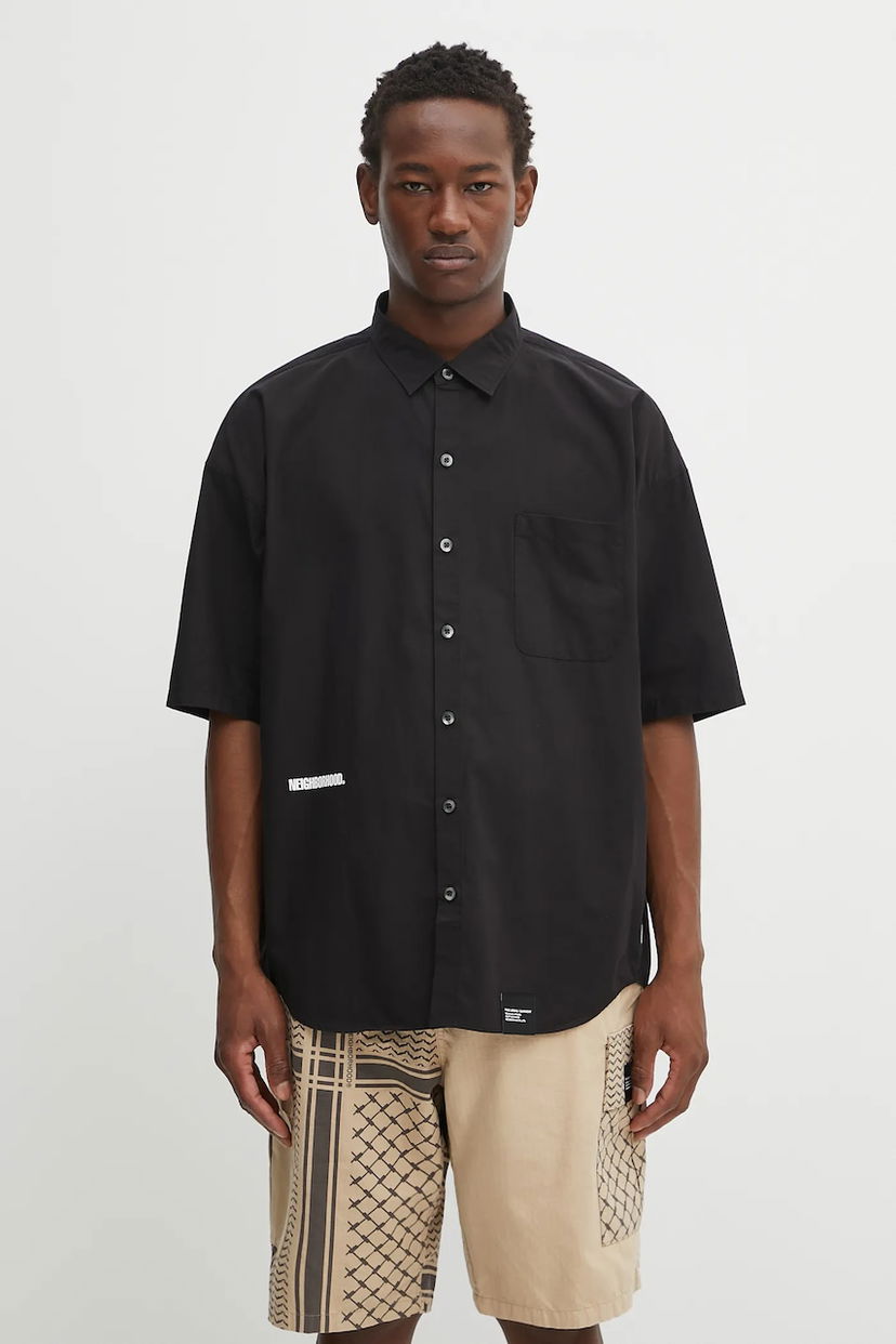 Košeľa Neighborhood NEIGHBORHOOD Relaxed Fit Over Shirt Čierna | 251BENH.SHM02