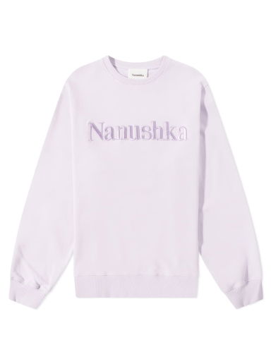 Mikina Nanushka Remy Logo Crew Sweat Fialová | NU22SSSW00643