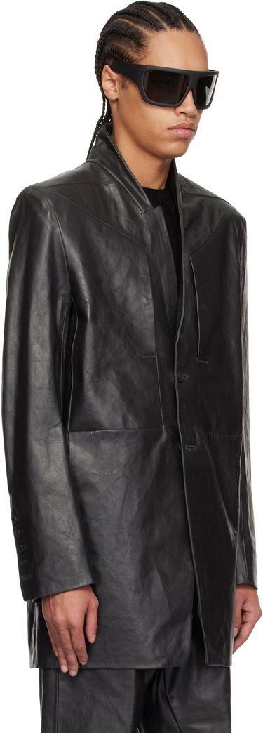 Bunda Rick Owens Rick Owens Hollywood Lido Leather Jacket Čierna | RU01E5753 LTP, 1