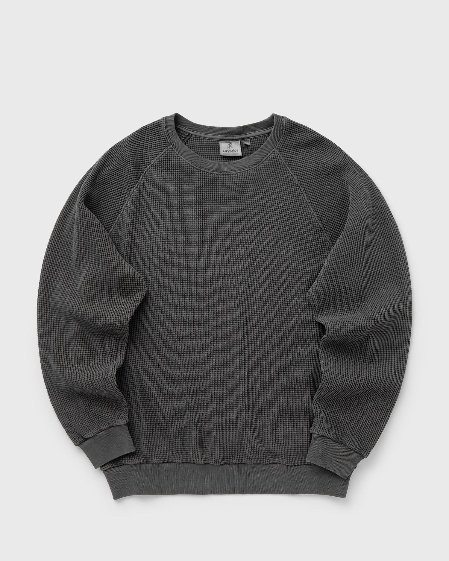 Sveter GRAMICCI Waffle Crew Sweatshirt Šedá | G4FM-J027-PIGMENT-BLACK, 0