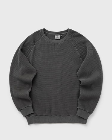 Sveter GRAMICCI Waffle Crew Sweatshirt Šedá | G4FM-J027-PIGMENT-BLACK, 0