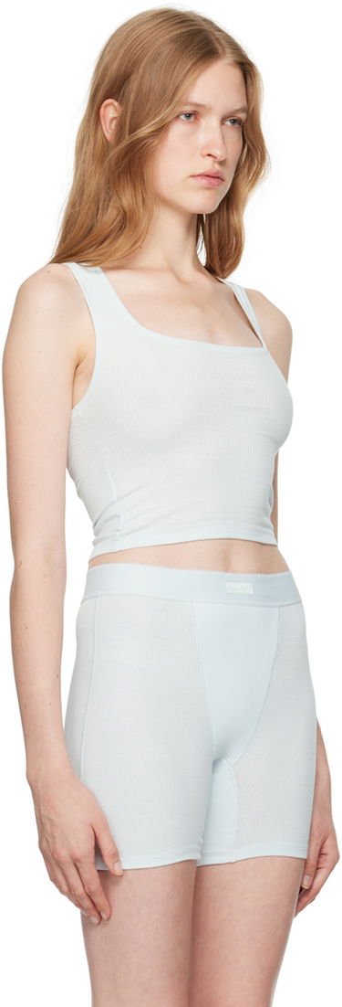 Tielko SKIMS Three-Pack Multicolor Cotton Rib Tank Tops Šedá | TP-TNK-5594W, 4