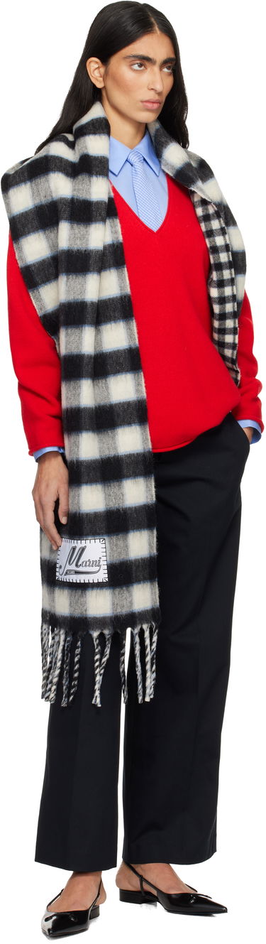 Šál Marni Double Check Logo Wool Mohair Scarf Rôznofarebný | SCMC0140Y0 UAW052, 2