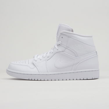 Tenisky a topánky Jordan Air Jordan 1 Mid "Triple White" Biela | 554724-129, 0