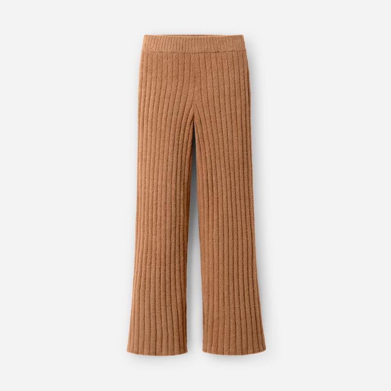 Brown Ribbed Lounge Pants