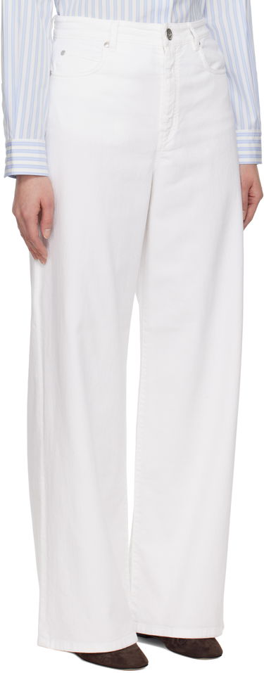 Džínsy Max Mara Weekend Max Mara Medina Wide-Leg Jeans Biela | 2515131011600, 1