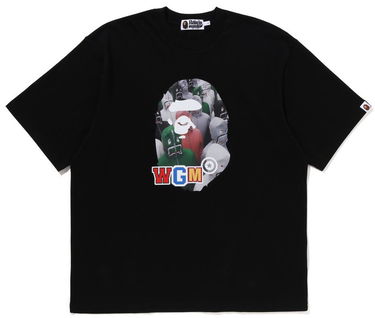 Tričko BAPE A Bathing Ape Shark Seijin Photo Print Relaxed Fit T-Shirt Size L Čierna | 001CSJ201018I-BLK, 0