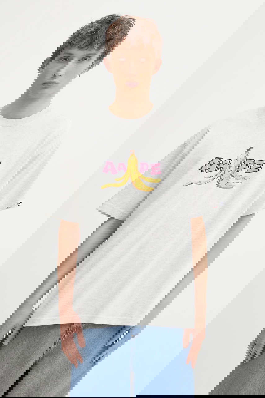 Tričko AAPE by A Bathing Ape Theme Main Banana Peel Graphic Short Sleeve T-Shirt Šedá | AAPTEM1751XAP, 0