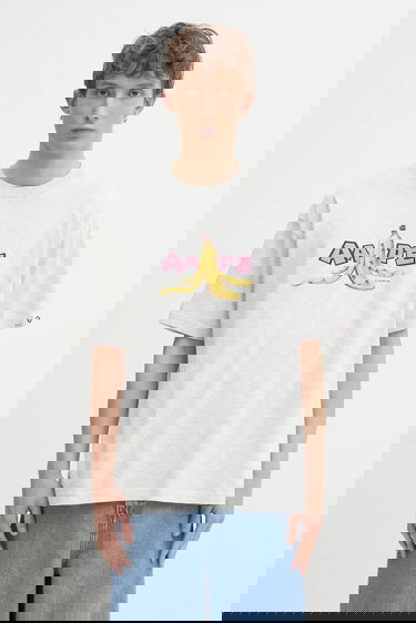 Tričko AAPE by A Bathing Ape Theme Main Banana Peel Graphic Short Sleeve T-Shirt Šedá | AAPTEM1751XAP, 0