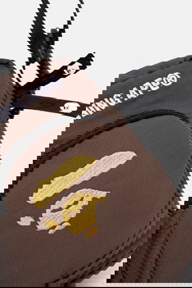 Taška cez rameno BAPE A Bathing Ape APE Head Mini Bag Hnedá | 1L30190006, 3
