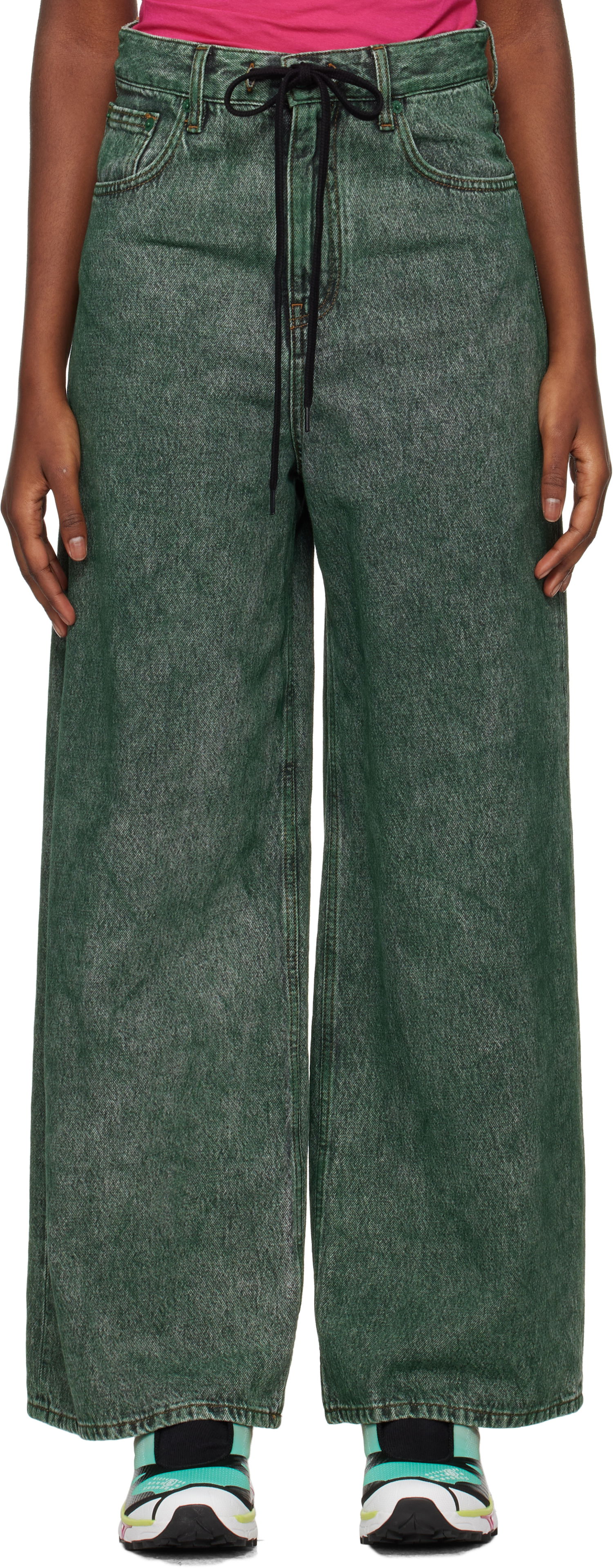 Džínsy Maison Margiela Numeric Jeans Zelené | S62LB0178 S30652, 0