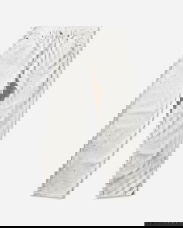 Džínsy Neighborhood Washed Paint Splatter Basic Denim Pants Biela | 252AQNH-PTM07 WHITE, 0