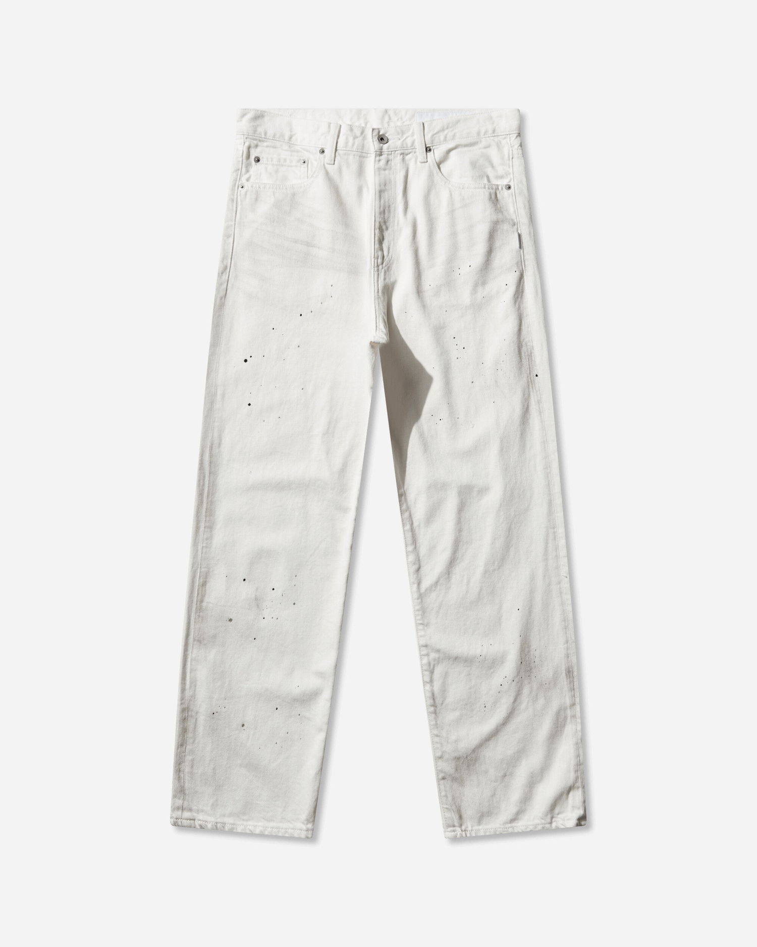Džínsy Neighborhood Washed Paint Splatter Basic Denim Pants Biela | 252AQNH-PTM07 WHITE, 0