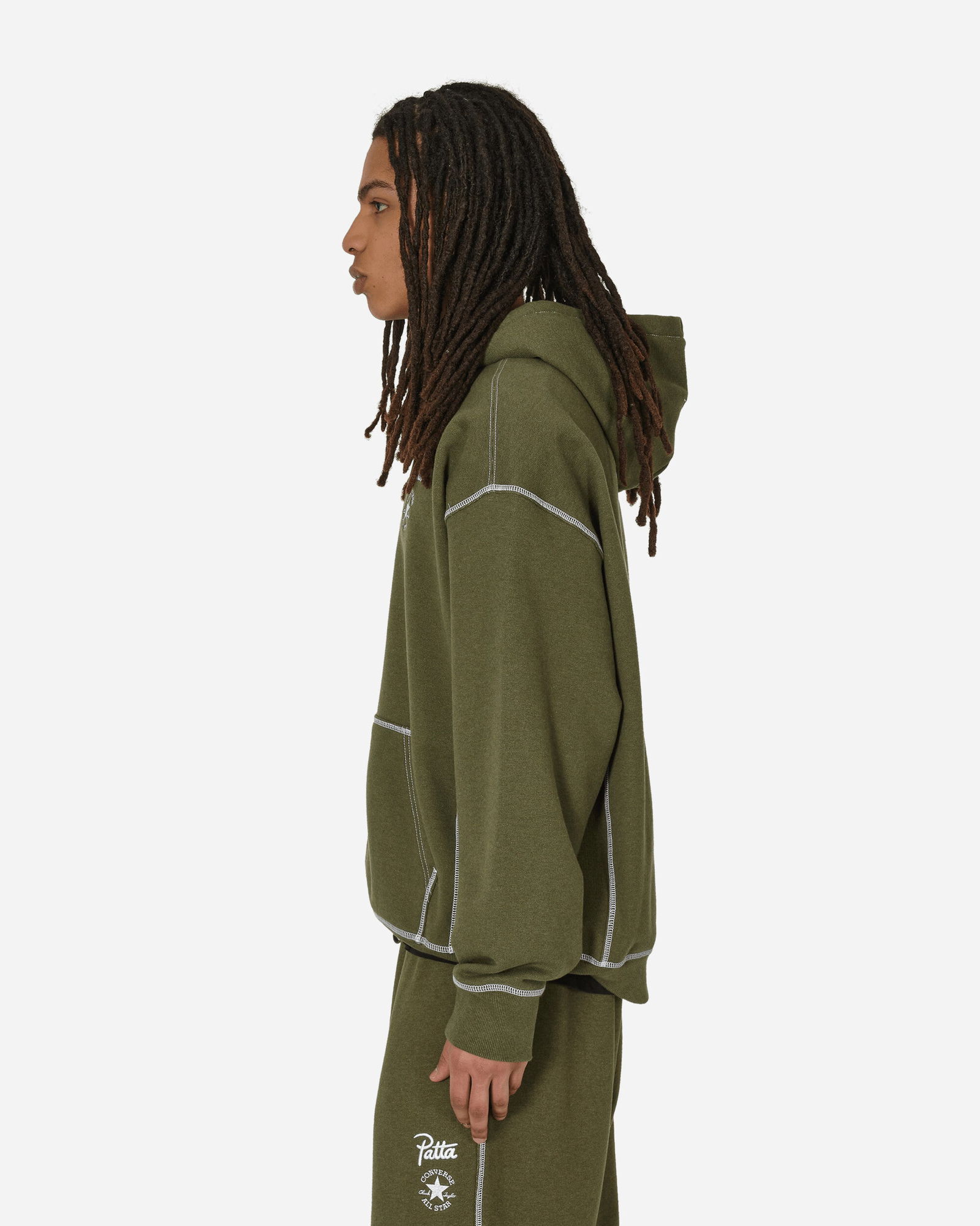 Patta Gold Standard Hoodie Utility Green Heather