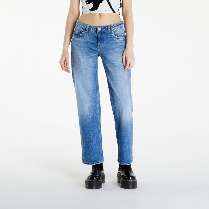 Nohavice a džínsy Tommy Hilfiger Tommy Jeans Sophie Low Straight Jeans Modrá | DW0DW17565 1A5