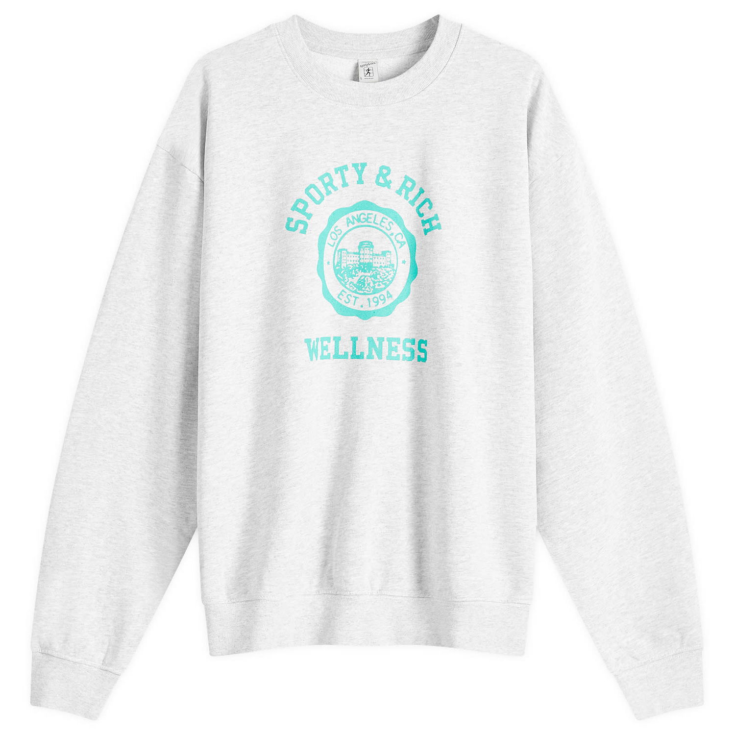 Mikina Sporty & Rich Emblem Sweatshirt Šedá | WS067S416EH-19, 0