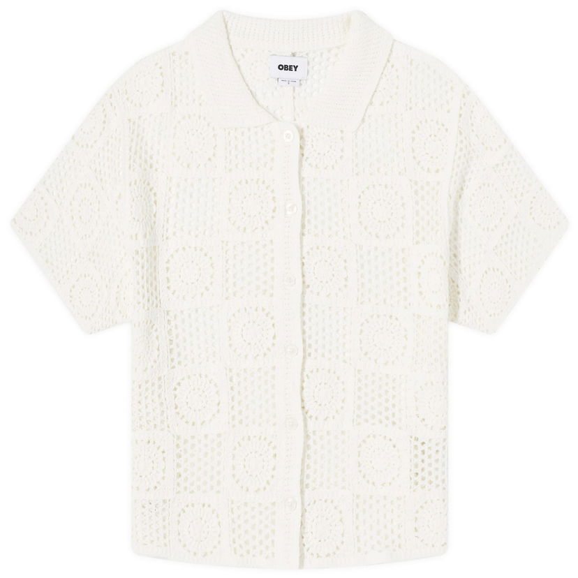 Košeľa OBEY Agatha Crochet Knit Biela | 251000119-UBL