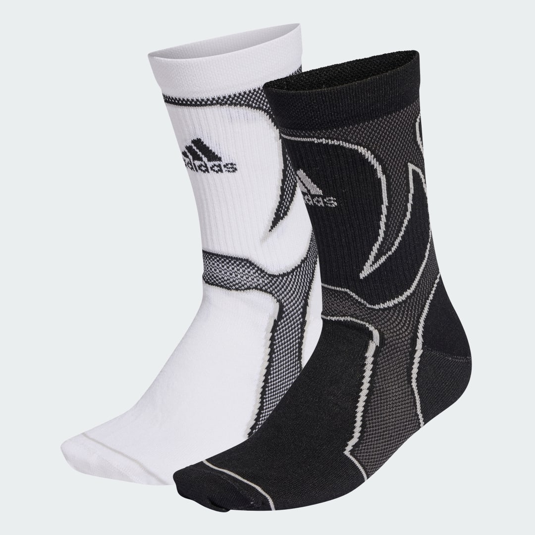 Ponožky adidas Performance TEAMGEIST Crew Socks 2-Pack Čierna | KD8388, 0