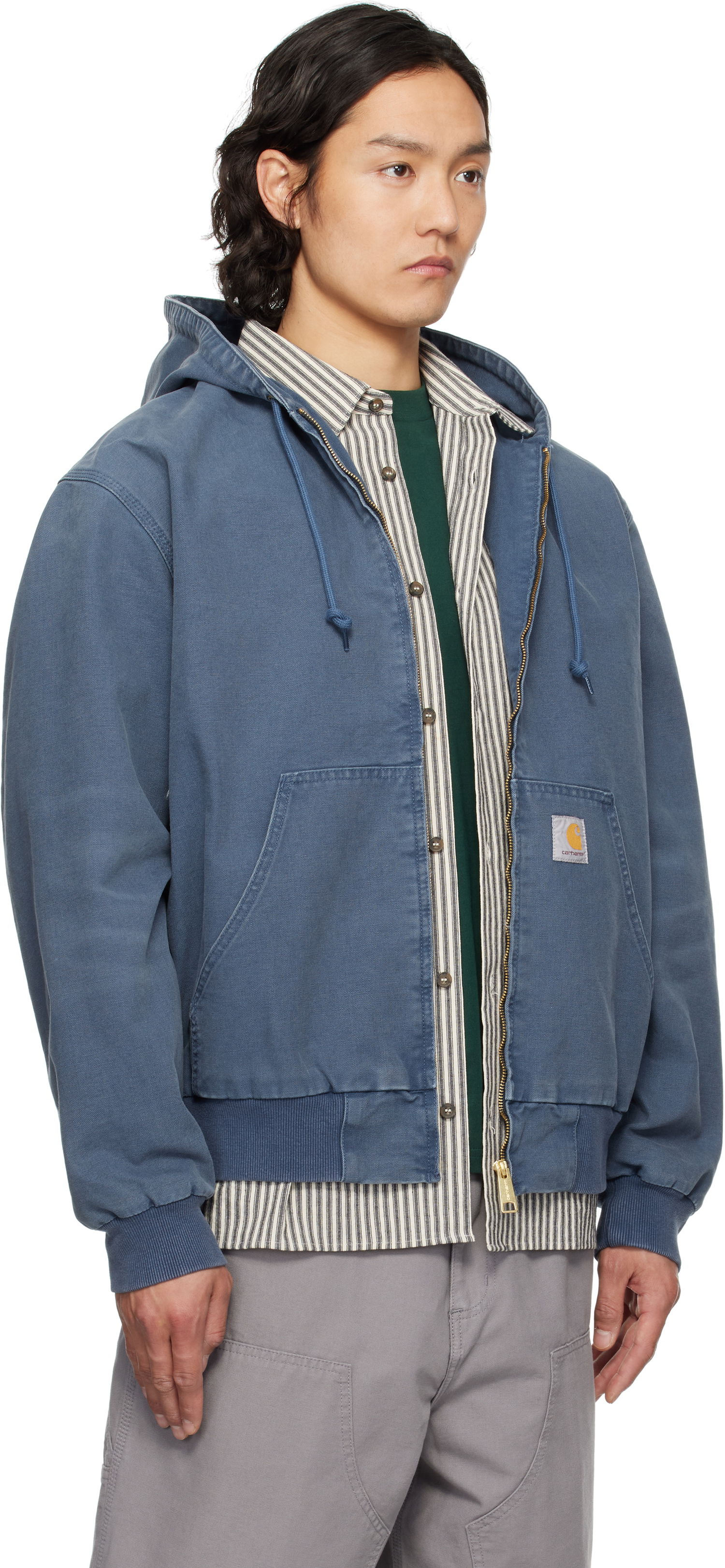 Bunda Carhartt WIP OG Active Hooded Jacket Modrá | I034820, 1