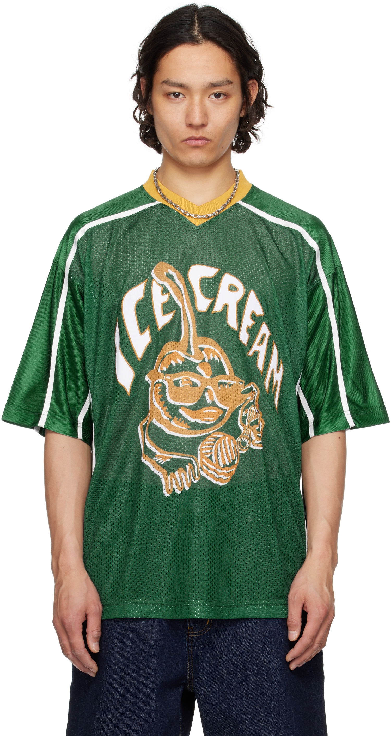 Dres BBC IceCream ICECREAM Cherry Appliqué Football Jersey Zelené | IC25150, 0