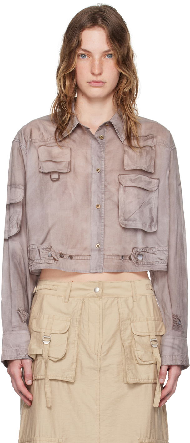 Košeľa Acne Studios Brown Button-Up Shirt Hnedá | AC0688-