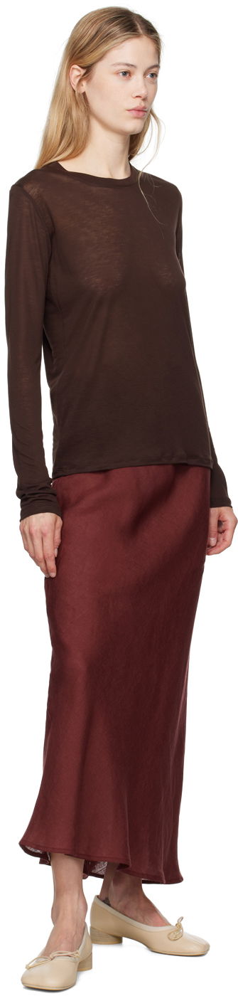 Sukňa Baserange Baserange Dydine Maxi Skirt Vínová | SKDY-LI-AU24, 3