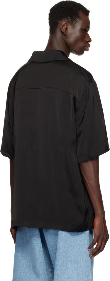 Košeľa Jil Sander Jil Sander Satin Short Sleeve Shirt Čierna | J23DL0107_J65022, 2